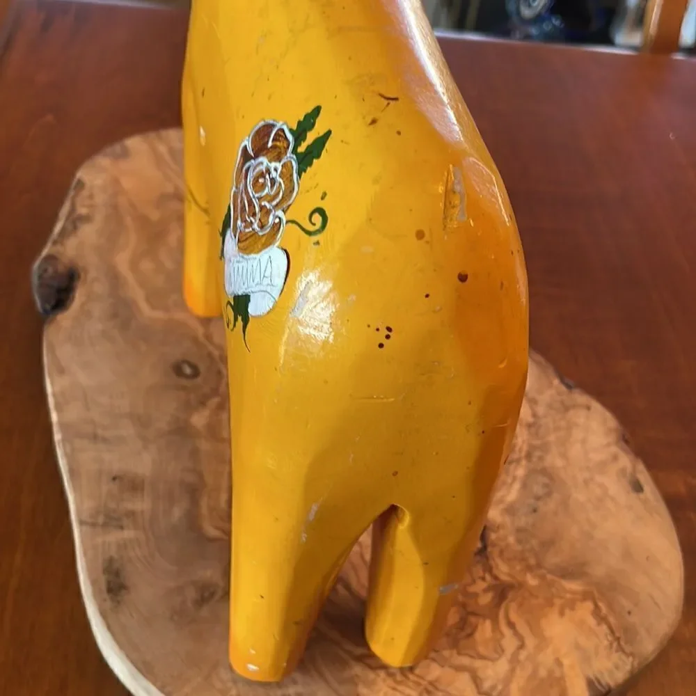 Vintage Ikea Dala Swedish Folk Art Wooden Horse